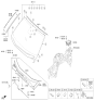 Diagram for 2018 Hyundai Genesis G80 Windshield - 86111-B1300