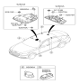 Diagram for 2020 Hyundai Genesis G80 Dome Light - 92871-B1000-VYC
