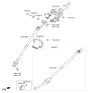 Diagram for 2018 Hyundai Genesis G80 Steering Column - 56310-B1550