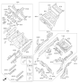 Diagram for Hyundai Genesis G80 Floor Pan - 65523-B1500