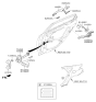 Diagram for Hyundai Door Handle - 82651-B1020