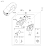 Diagram for Hyundai Genesis G80 Headlight - 92102-B1550