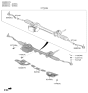Diagram for Hyundai Steering Gear Box - 57700-B1350