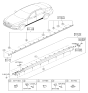 Diagram for Hyundai Genesis Door Moldings - 87711-B1000