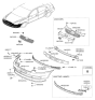 Diagram for Hyundai Spoiler - 86525-1E000