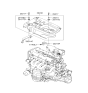 Diagram for Hyundai Accent Engine Cover - 29240-26635