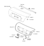 Diagram for Hyundai Accent Trunk Latch - 81230-1E010