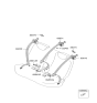 Diagram for 2009 Hyundai Accent Seat Belt - 89810-1E530-WK