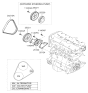 Diagram for 2010 Hyundai Accent Drive Belt - 25212-26021