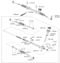 Diagram for Hyundai Accent Steering Gear Box - 56500-1E000