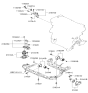 Diagram for Hyundai Accent Motor And Transmission Mount - 21830-1G200