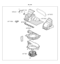 Diagram for Hyundai Blower Motor - 97113-1E000