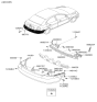 Diagram for 2011 Hyundai Accent Bumper - 86611-1E120