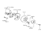 Diagram for 1999 Hyundai Elantra Wheel Bearing - 51720-29300