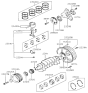 Diagram for 1995 Hyundai Elantra Piston Ring Set - 23040-23000