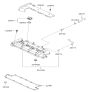 Diagram for Hyundai Elantra Valve Cover Gasket - 22441-23000