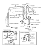 Diagram for 1995 Hyundai Elantra Window Run - 83540-29100