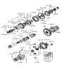 Diagram for 1999 Hyundai Elantra Transfer Case Bearing - 45737-28050