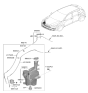 Diagram for Hyundai Kona N Washer Reservoir - 98620-J9200