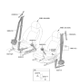 Diagram for Hyundai Kona N Seat Belt - 88810-J9510-TRY