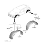 Diagram for 2022 Hyundai Kona N Wheelhouse - 86811-I3000