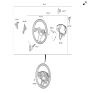 Diagram for Hyundai Kona N Steering Wheel - 56100-I3020-PYZ