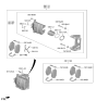 Diagram for Hyundai Kona N Brake Caliper - 58110-I3000
