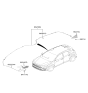 Diagram for 2022 Hyundai Kona Antenna - 96210-K4400-PE2