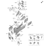 Diagram for Hyundai Kona N Cup Holder - 84670-I3AD0-4X