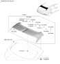 Diagram for 2023 Hyundai Kona N Spoiler - 87210-I3000