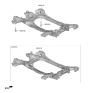 Diagram for 2025 Hyundai Genesis G70 Front Cross-Member - 62410-J5500