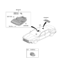 Diagram for 2024 Hyundai Genesis G70 Dome Light - 92850-G9010-VNB