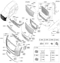 Diagram for 2024 Hyundai Genesis GV80 Parking Assist Distance Sensor - 99350-L1000-RJK