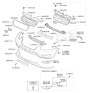 Diagram for Hyundai Santa Fe License Plate - 86519-0W700