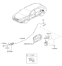 Diagram for Hyundai Santa Fe Fuel Door - 69510-0W500