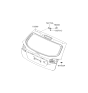 Diagram for 2012 Hyundai Santa Fe Door Hinge - 79710-26001