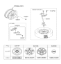 Diagram for 2012 Hyundai Santa Fe Spare Wheel - 52910-0W375