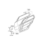 Diagram for 2012 Hyundai Santa Fe Door Hinge - 79360-2B020