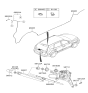 Diagram for Hyundai Santa Fe Wiper Motor - 98710-2B500