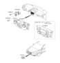 Diagram for Hyundai Santa Fe A/C Switch - 97250-2B155-CA