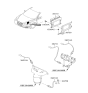 Diagram for 2011 Hyundai Santa Fe Engine Control Module - 39109-3C562