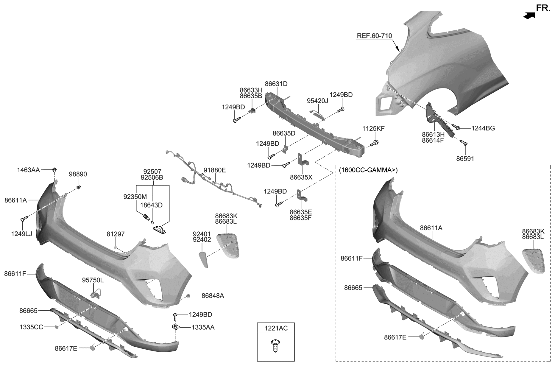 2019 Hyundai Veloster Rear Bumper Hyundai Parts Deal