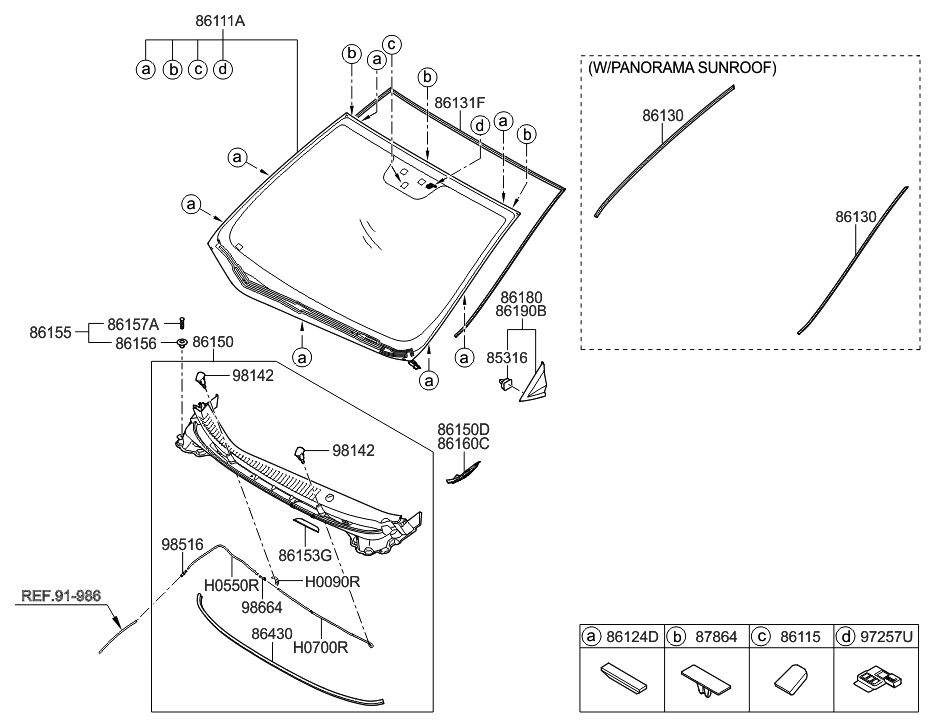 2017 Hyundai Elantra GT Windshield Glass Hyundai Parts Deal