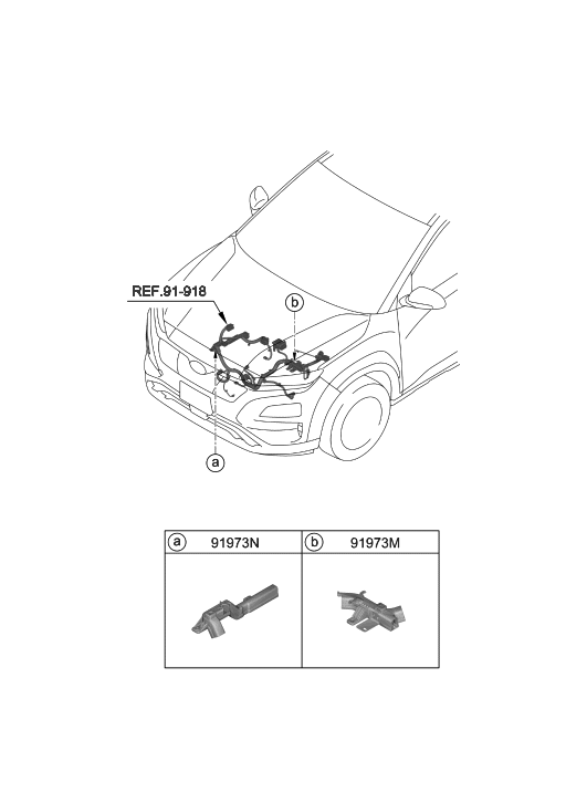 2019 Hyundai Kona Electric Control Wiring - Hyundai Parts Deal