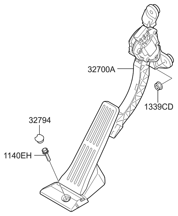 2011 Hyundai Elantra US Alabama made Accelerator Pedal