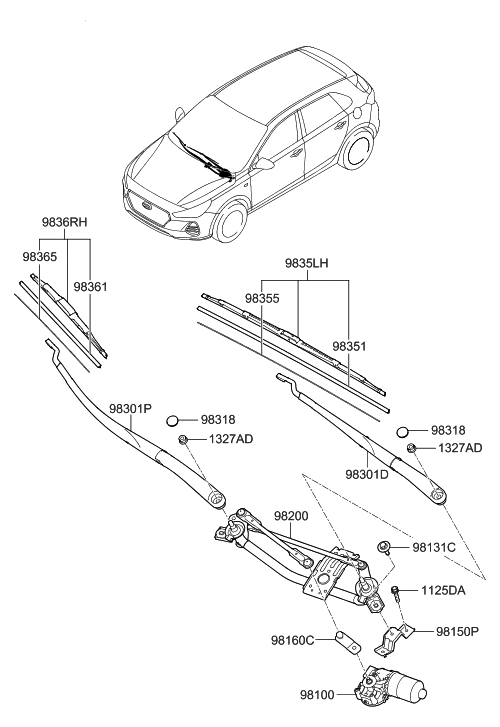 2018 Hyundai Elantra GT Windshield Wiper Hyundai Parts Deal
