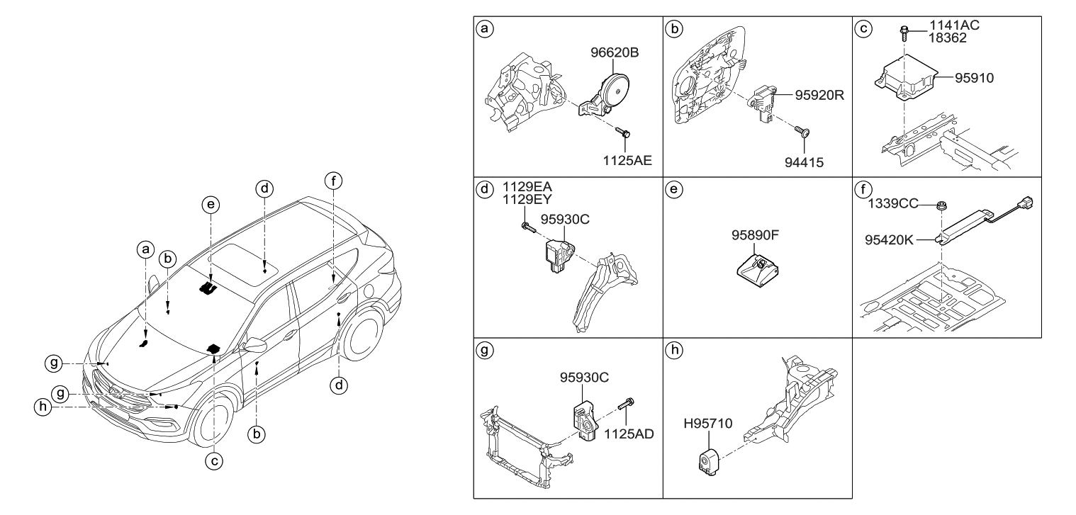 959104Z180 Genuine Hyundai MODULE ASSEMBLYAIR BAG CONTROL