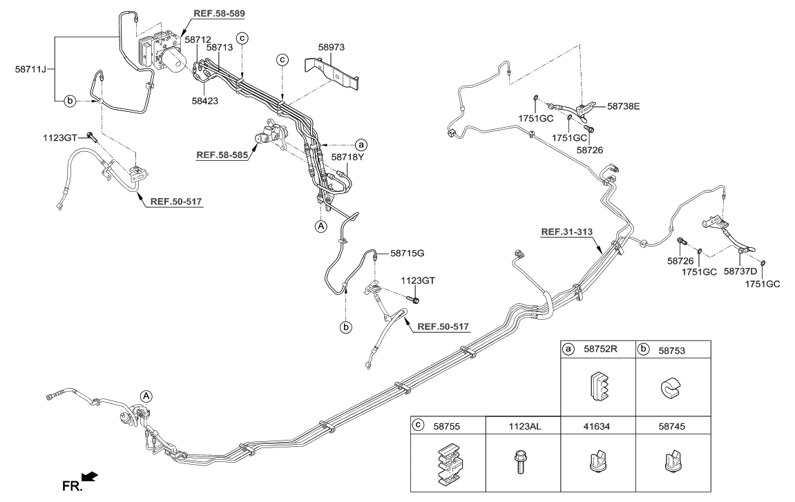 2017 Hyundai Sonata Brake Fluid Line Hyundai Parts Deal