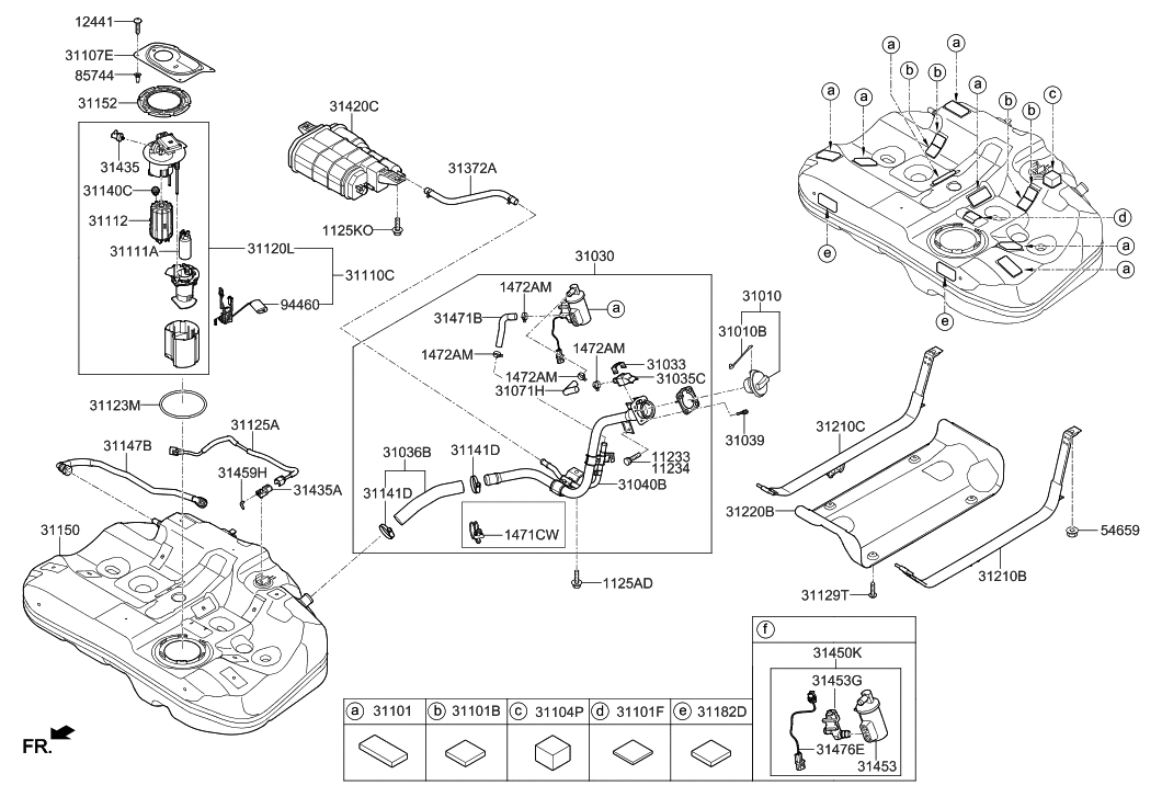 2018 Hyundai Sonata Fuel System - Hyundai Parts Deal