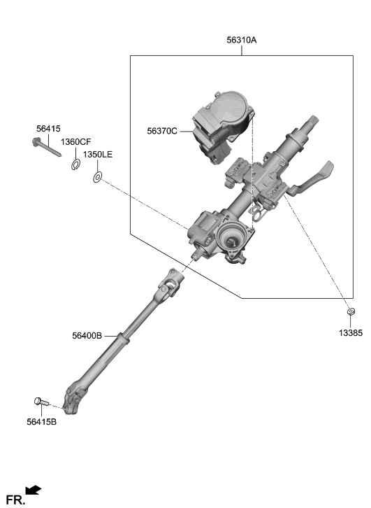 56310S2000 Genuine Hyundai COLUMN ASSYSTEERING